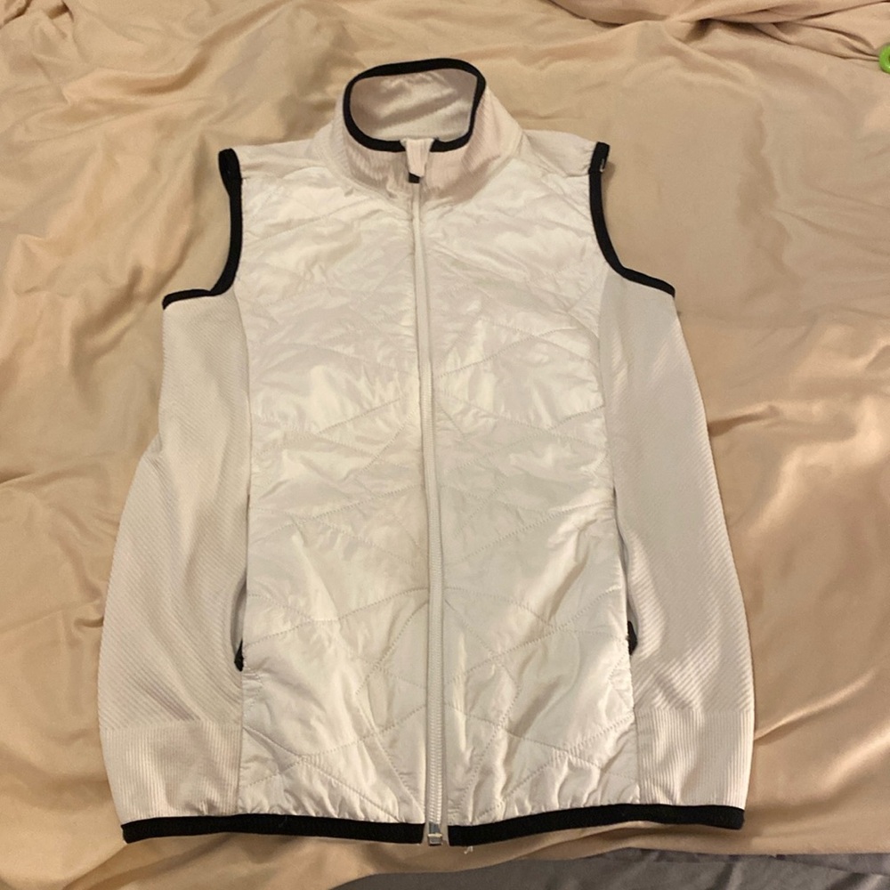 Athleta White and Black Vest